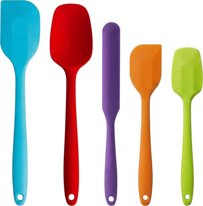 Set 5 Espátulas Silicón Antiadherentes Multicolor
