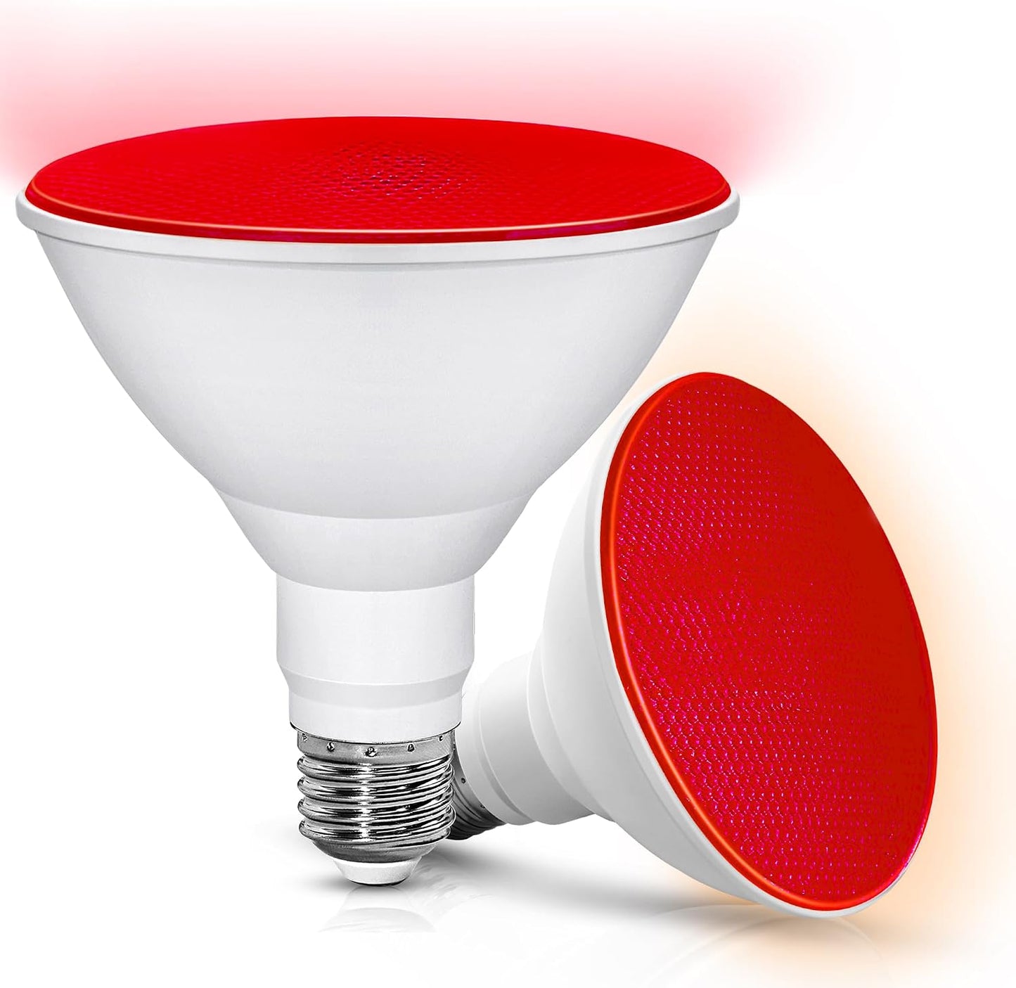 2 Bombillas Led Rojas E26 15W para Exteriores No Regulables