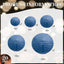 20 Linternas Papel Azul Marino 6-12pulg Colgantes Decoración