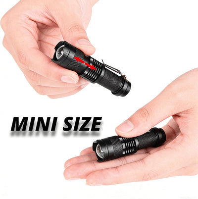 Linterna LED roja 625 nm luz suave zoom visión nocturna