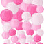 48 Linternas papel decoración fiesta colgantes 4-10pulg rosa