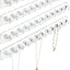Percha organizadora collares acrílico transparente set 4
