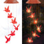 Campanillas viento solares pájaro cardenal decoración jardín