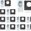 Pack 12 Anillos D Placa Empotrada 6000lb Amarre Remolque