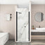 Puerta ducha pivotante 28-30pulg x72pulg vidrio templado negro