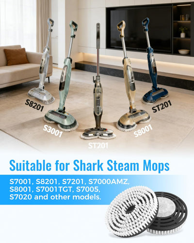 Cabezal cepillo trapeador vapor Shark S7000 4 Pzas
