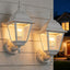 Faroles pared exteriores 2 luces blancas impermeables