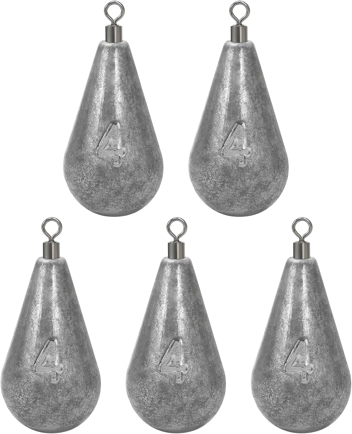 Pesas de pesca giratorias fundición 1/2-8oz agua salada