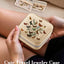Joyero viaje organizador joyas con espejo flor moderno