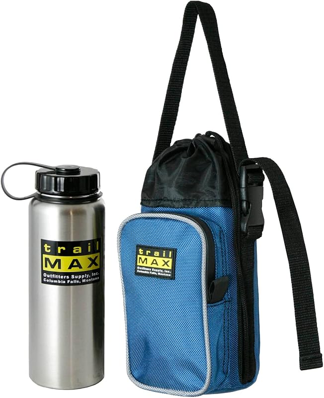 Bolsa sillín caballo botella agua acero inox 1
