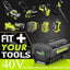 2 Baterías Litio Repuesto Ryobi 40V