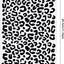 4 Plantillas Piel Leopardo Reutilizables 8.3x11.7pulg