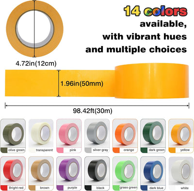 Cinta adhesiva 2pulg x30m 0.216mm púrpura multiusos impermeable