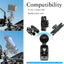 Soporte bola aluminio comp. Ram B brazo doble enchufe
