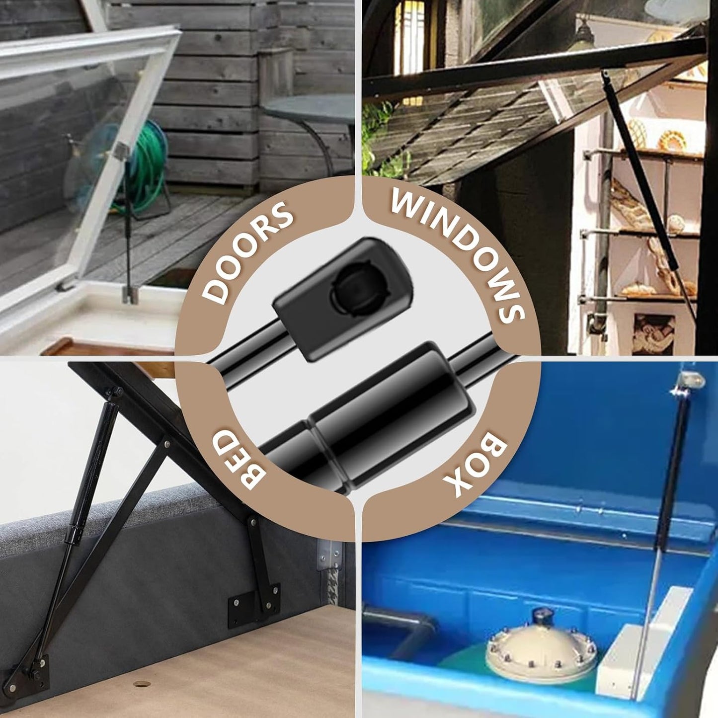 Puntales gas 20" 40lb para ventana camper C16