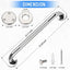 2 Barras Agarre Ducha Antiderrap 24pulg Acero Inox