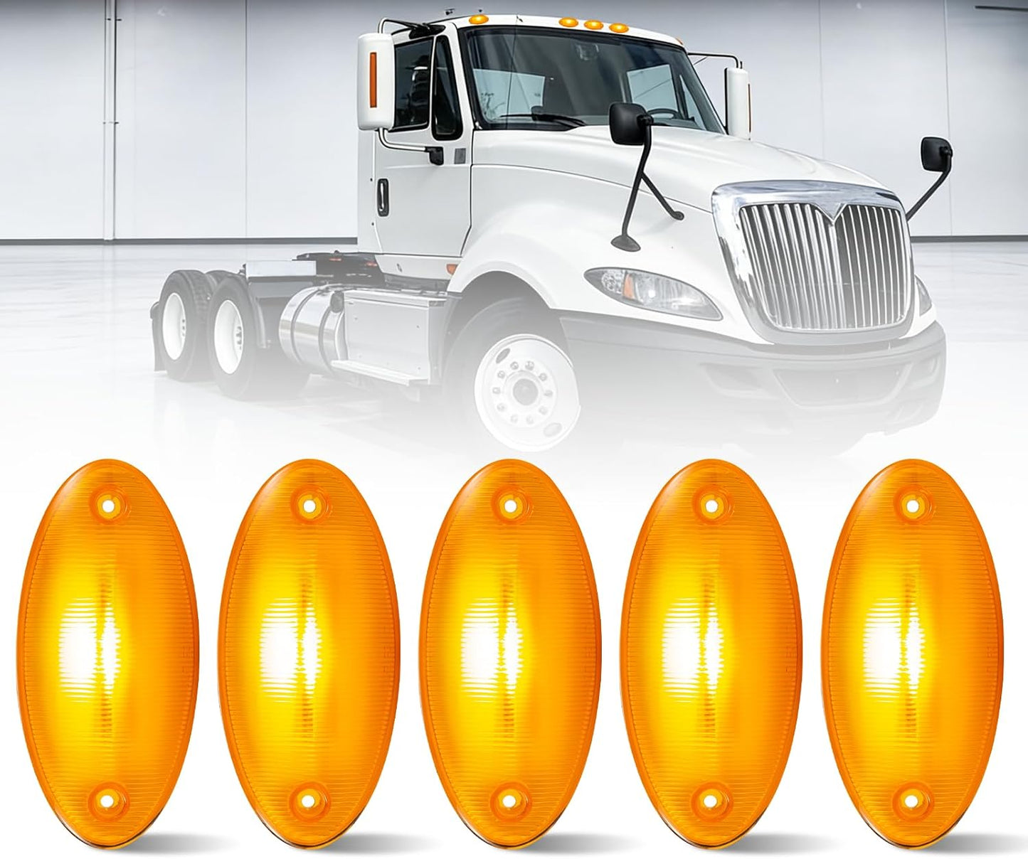 5 Luces LED Cabina Apto Camiones International 2008-18