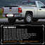 Lámparas LED placa Chevy Silverado GMC Sierra