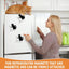 Soporte acrílico para bigotes de gato, jarrón decorativo con imanes para refrigerador