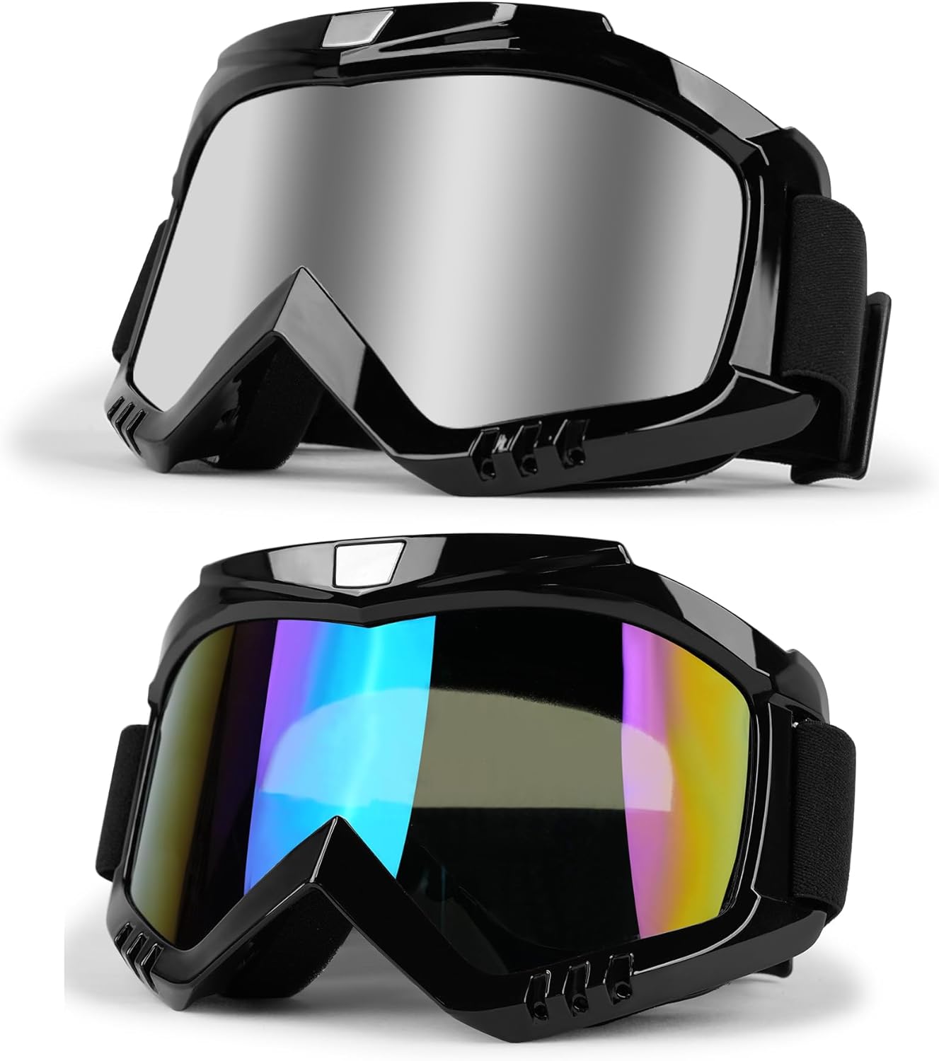 Gafas motocicleta UV400 antiempañamiento visión amplia