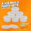6 Moldes Hawaianos para Hielo con Tapas Comp S900A