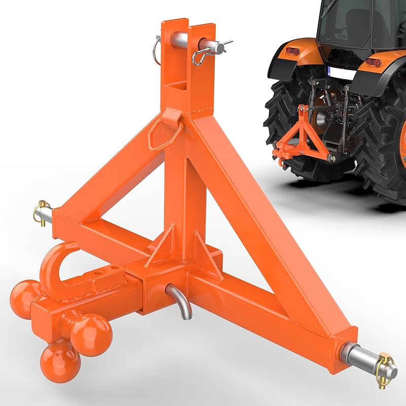 Receptor enganche remolque 3 puntos 2" Kubota tractor