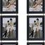 Set 6 marcos fotos 4x6 pulg vertical colgante negro
