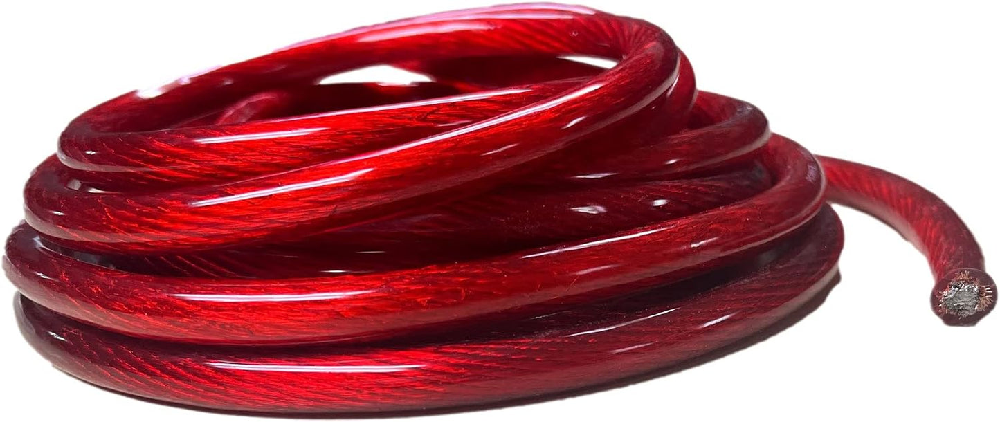 Cable CCA rojo 15 pies para automóvil y remolque
