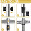 Clips alambre para estantes negro 50 pzas 1pulg ajustables