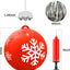 18 Pzas Bolas Inflables Navidad Exteriores 9"