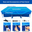 Cubierta piscina rectangular 87x59" azul