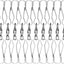 10 Clips Manga Viento Giratorio 3pulg Inox Antienvoltura