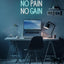 Letrero LED neón NO PAIN NO GAIN interruptor USB