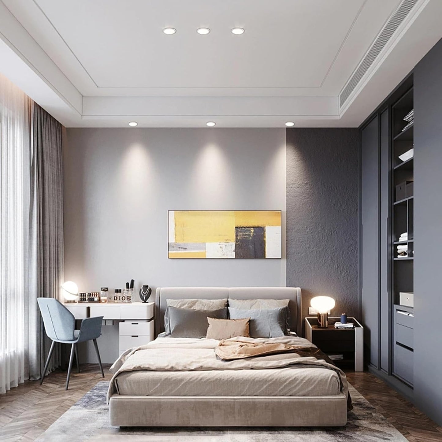 Lámpara empotrable LED 2pulg 3W luz blanca cálida 3000K