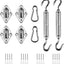 Kit accesorios toldos acero inox triángulo cuadrado
