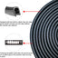 Protectores puerta coche goma con clips negro 10m