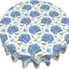 Mantel redondo poliéster 70pulg flores hortensias verano