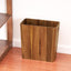 Papeleras madera acacia 3gal con asas para dormitorio