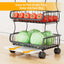 Carrito 6 niveles apilable con canastas y ruedas cocina