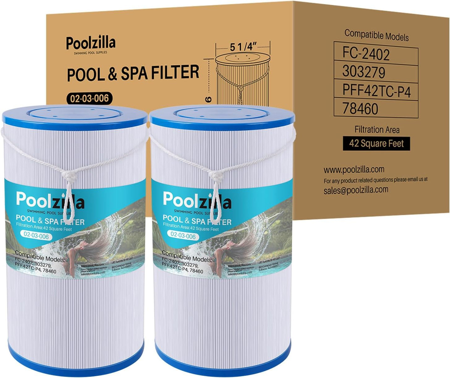 2 Cartuchos Filtro Spa FC-2402 para Watkins