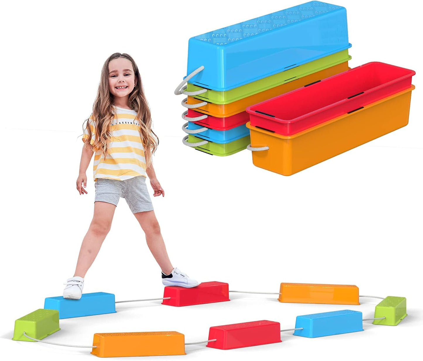 Set 8 vigas equilibrio antiderrap para niños