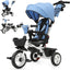 Cochecito triciclo 7en1 asa giratorio reclinable ruedas