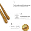 Set 2 palillos madera dura 9pulg regalo aptos lavavajillas