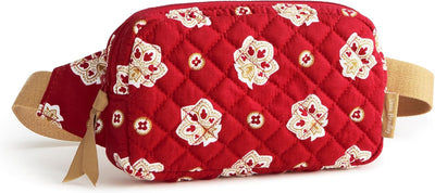 Bolsa viaje algodón bandana azul rey/rojo