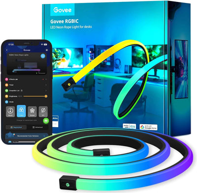 Luces neón RGB para escritorio 16.4ft sincronizan con Razer