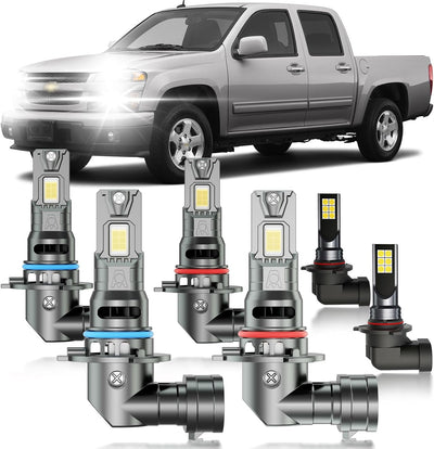 6 Bombillas Antiniebla Chevy Colorado 04-12 Haz Múltiple