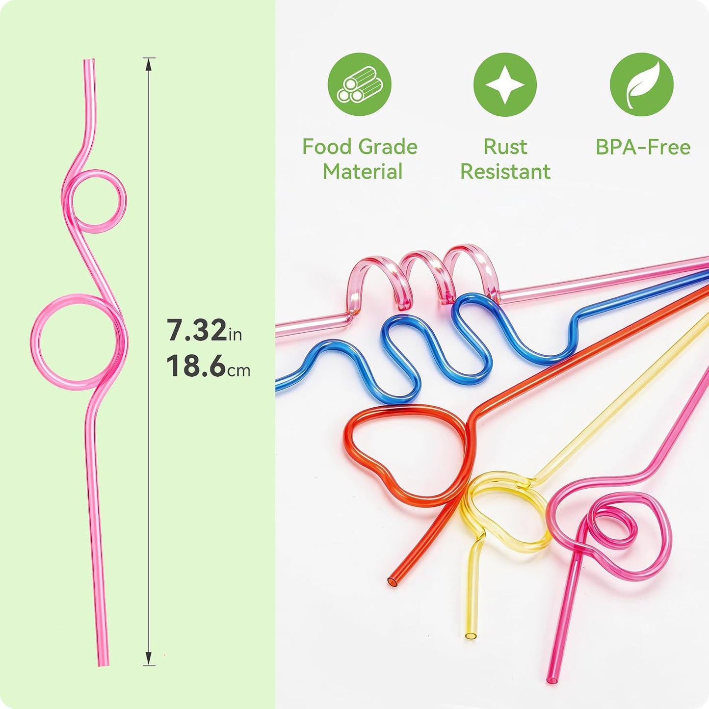 48 Pajitas Reutilizables para Fiesta Regalo San Valentín