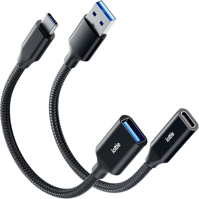Pack 2 Adaptadores USB C a A Carga Rápida OTG Trenzado