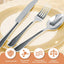 Set 8 Cubiertos Acero Inox Cuchillos Tenedores Cucharas