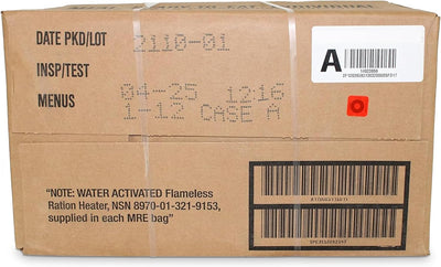 Pack 12 comidas MRE para emergencias camping exterior
